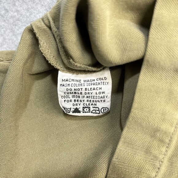 Tommy Bahama Silk Shirt Mens XL Brown Short Sleeve Button Up Havana Style READ - Picture 5 of 10